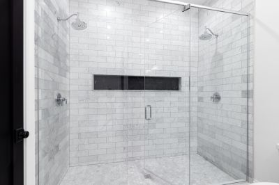 Marble Tile Shower Interior